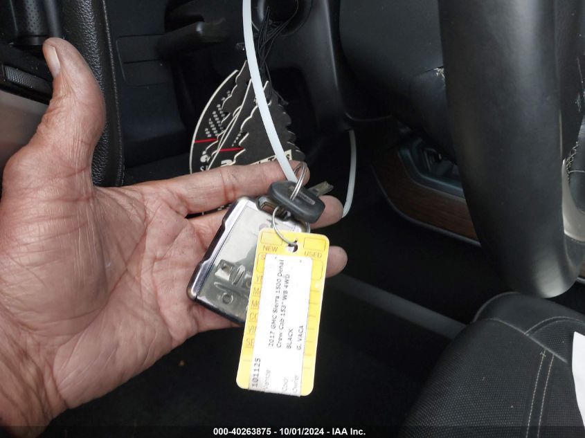 2017 GMC Sierra 1500 K1500 Denali VIN: 3GTU2PEJ6HG249187 Lot: 40263875