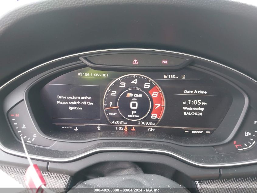 2020 Audi Sq5 Premium Plus Tfsi Quattro Tiptronic VIN: WA1B4AFY6L2013323 Lot: 40263880