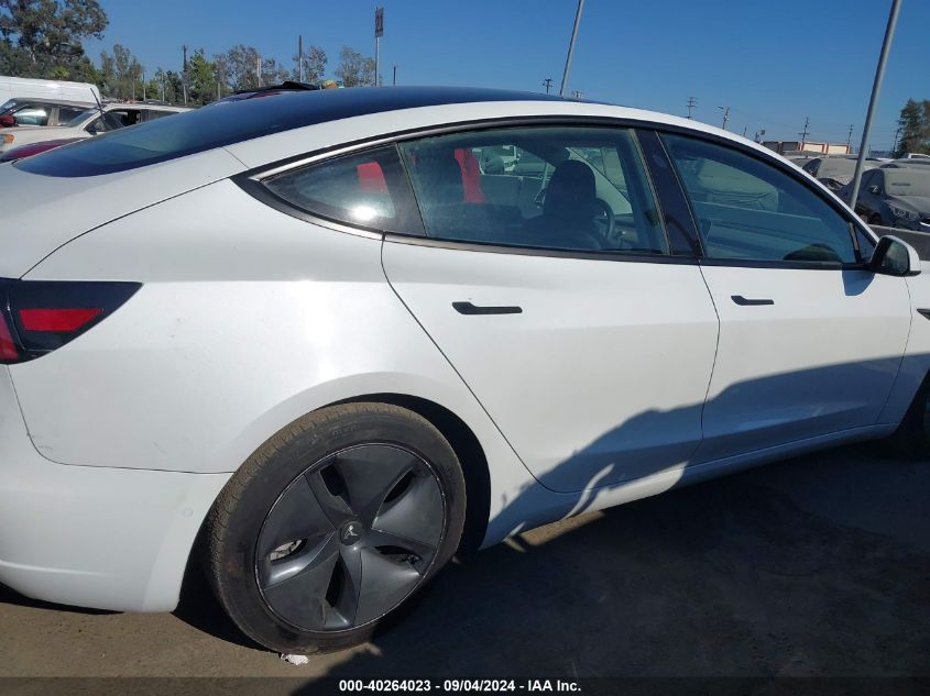 2021 Tesla Model 3 VIN: 5YJ3E1EA6MF076061 Lot: 40264023