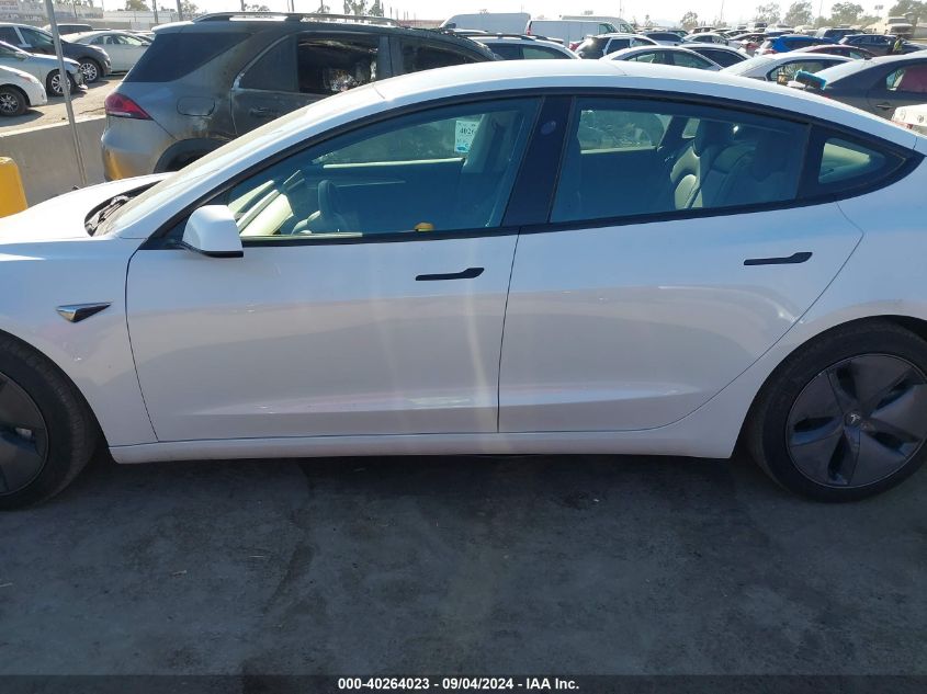 2021 Tesla Model 3 VIN: 5YJ3E1EA6MF076061 Lot: 40264023