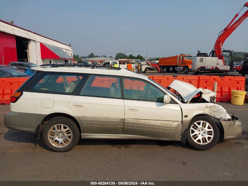 2001 Subaru Outback H6-3.0 VIN: 4S3BH806317639986 Lot: 40264138