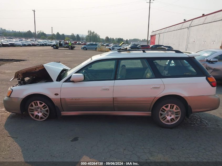 2001 Subaru Outback H6-3.0 VIN: 4S3BH806317639986 Lot: 40264138