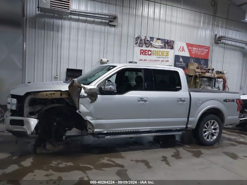 2015 Ford F-150 Lariat VIN: 1FTEW1EG6FKE69672 Lot: 40264224