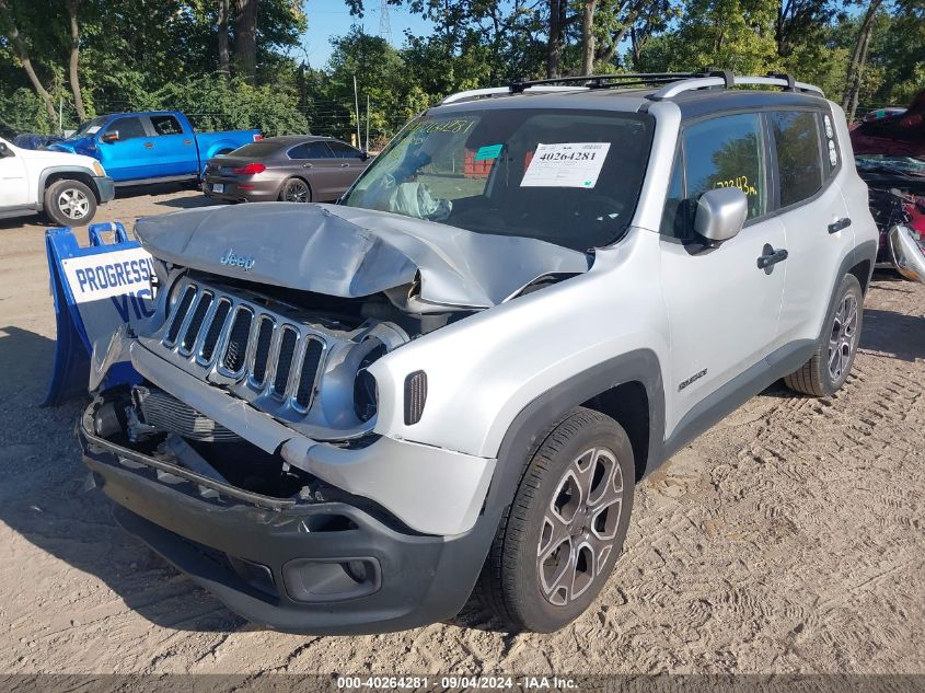 2016 Jeep Renegade Limited VIN: ZACCJADT4GPC74424 Lot: 40264281