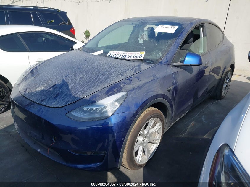 VIN 5YJYGDEE1MF241325 2021 TESLA MODEL Y LONG RANGE DUAL MOTOR ALL-WHEEL DRIVE