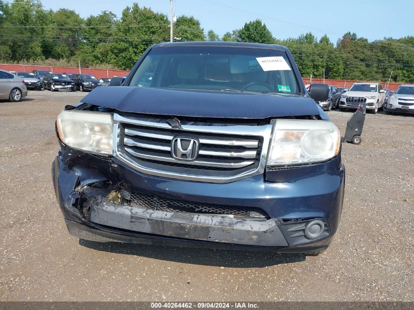 2012 Honda Pilot Lx VIN: 5FNYF4H24CB080004 Lot: 40264462