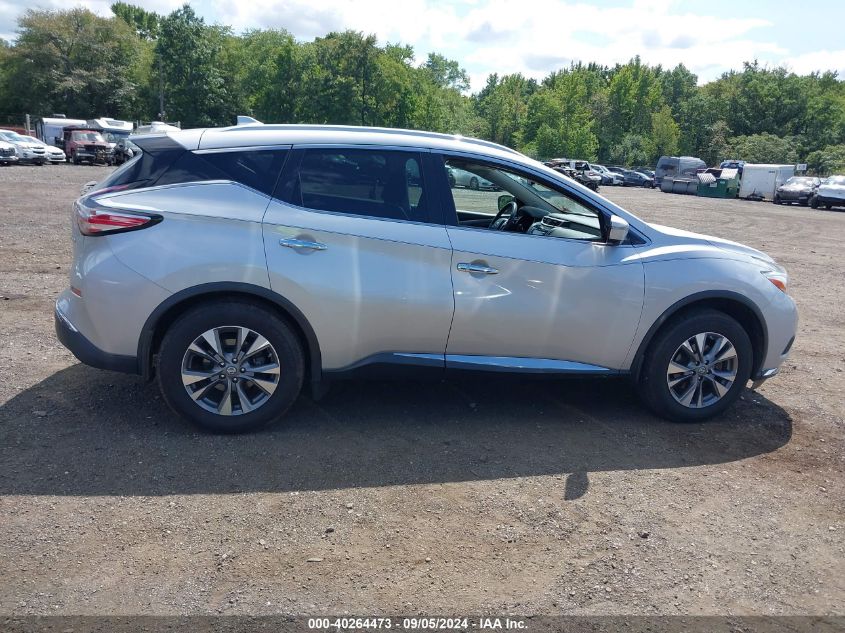 2016 Nissan Murano Sl VIN: 5N1AZ2MH8GN155216 Lot: 40264473