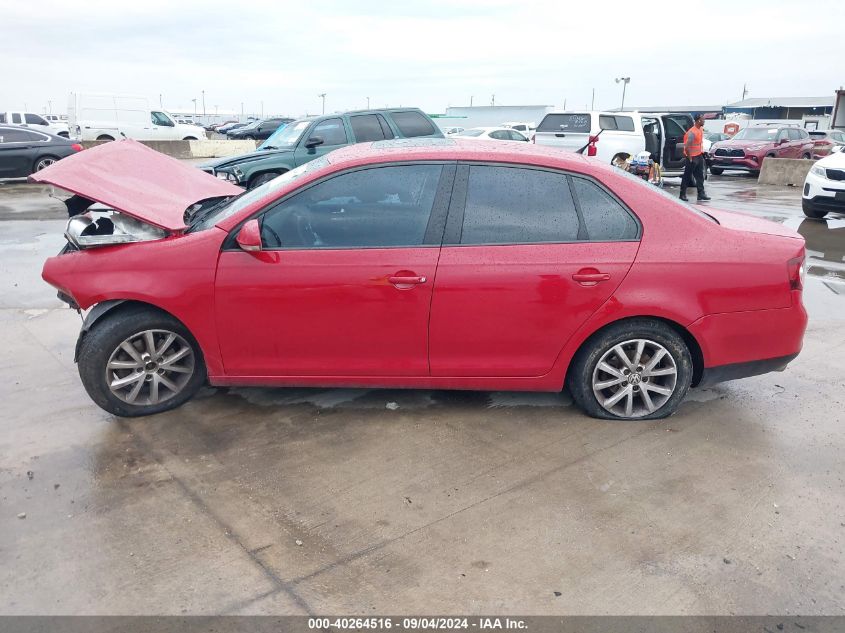 2010 Volkswagen Jetta Se/Sel VIN: 3VWRX7AJ3AM115898 Lot: 40264516