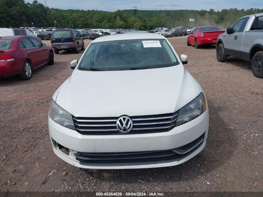 2013 Volkswagen Passat 2.5L S VIN: 1VWAH7A36DC044617 Lot: 40264526