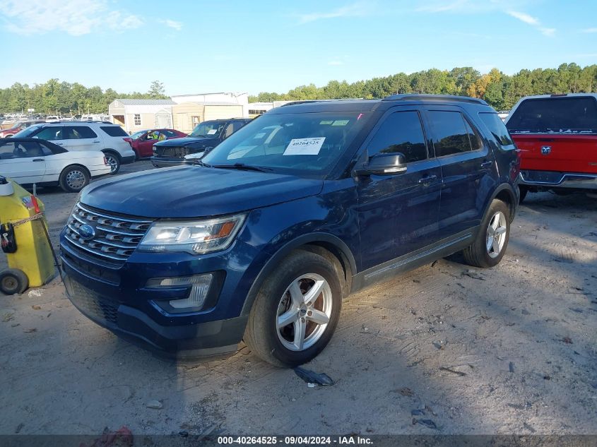 1FM5K8D84HGD38126 2017 FORD EXPLORER - Image 2