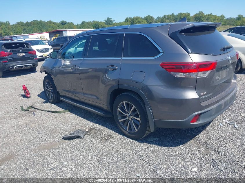 2017 Toyota Highlander Xle VIN: 5TDJZRFH6HS467590 Lot: 40264542