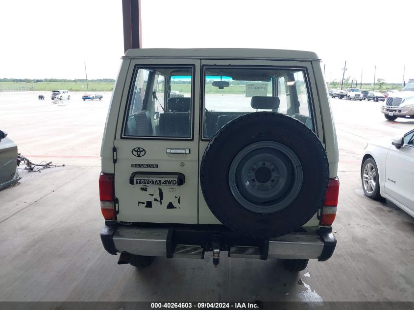 1989 Toyota Fj Cruiser VIN: FJ700010218 Lot: 40264603