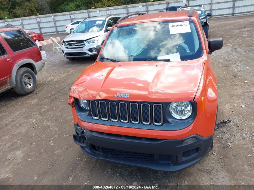 2017 Jeep Renegade Sport Fwd VIN: ZACCJAAB5HPF18868 Lot: 40264672