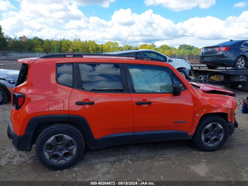 2017 Jeep Renegade Sport Fwd VIN: ZACCJAAB5HPF18868 Lot: 40264672