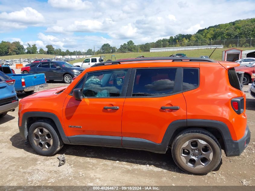 2017 Jeep Renegade Sport Fwd VIN: ZACCJAAB5HPF18868 Lot: 40264672