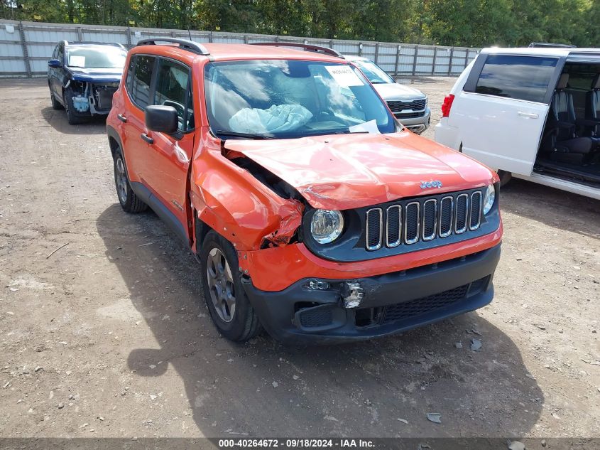 2017 Jeep Renegade Sport Fwd VIN: ZACCJAAB5HPF18868 Lot: 40264672