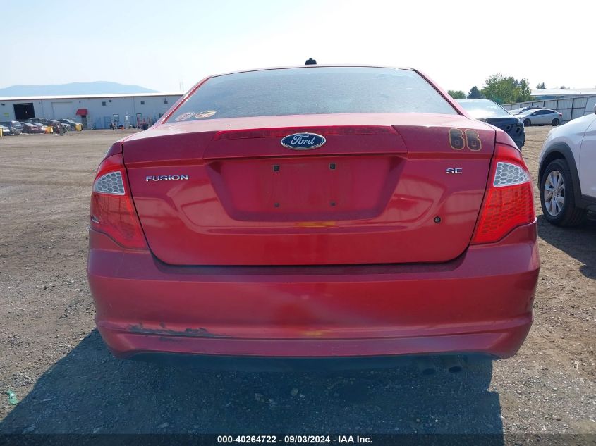 2012 Ford Fusion Se VIN: 3FAHP0HA7CR402796 Lot: 40264722