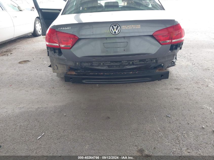 1VWAP7A36DC122719 2013 Volkswagen Passat 2.5L S