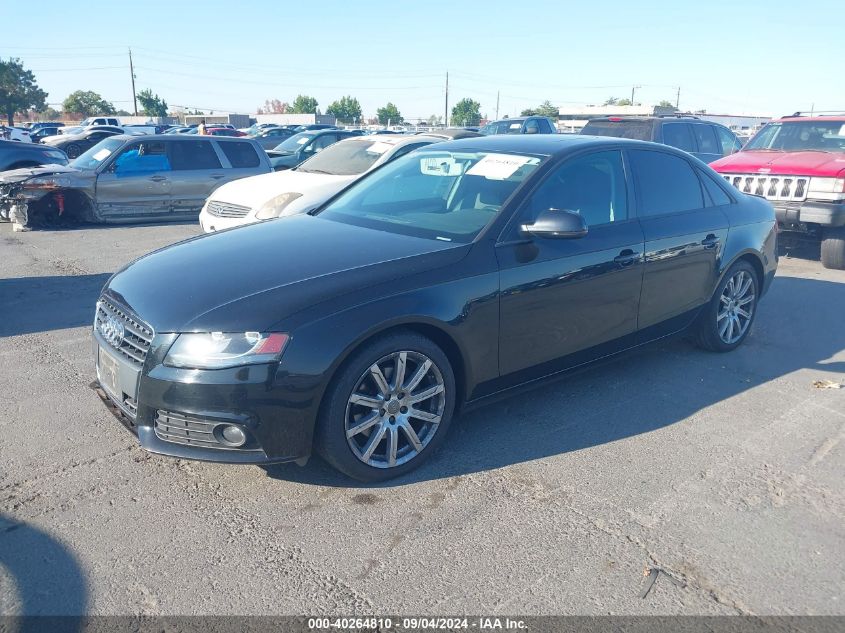 2011 Audi A4 Premium VIN: WAUAFAFL0BN001047 Lot: 40264810