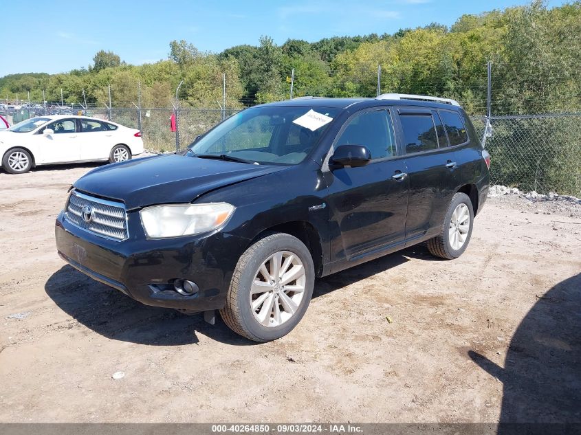 2009 Toyota Highlander Hybrid VIN: JTEEW41A692037005 Lot: 40264850