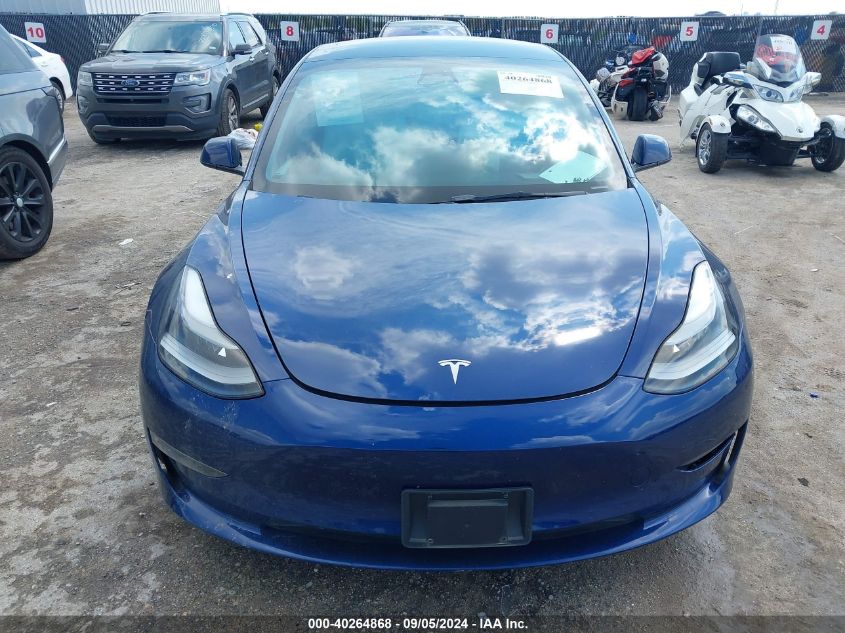 2022 Tesla Model 3 VIN: 5YJ3E1EBXNF182068 Lot: 40264868