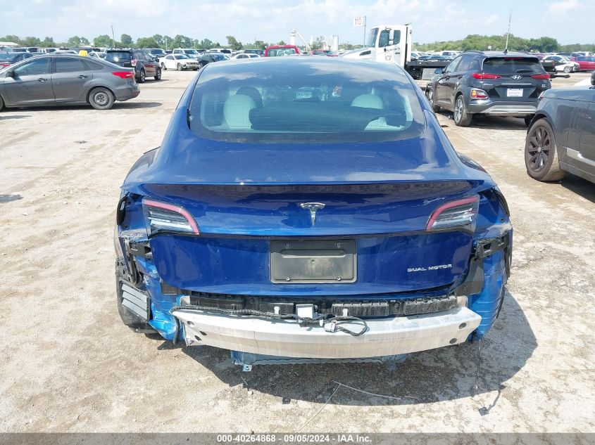 2022 Tesla Model 3 Long Range Dual Motor All-Wheel Drive VIN: 5YJ3E1EBXNF182068 Lot: 40264868