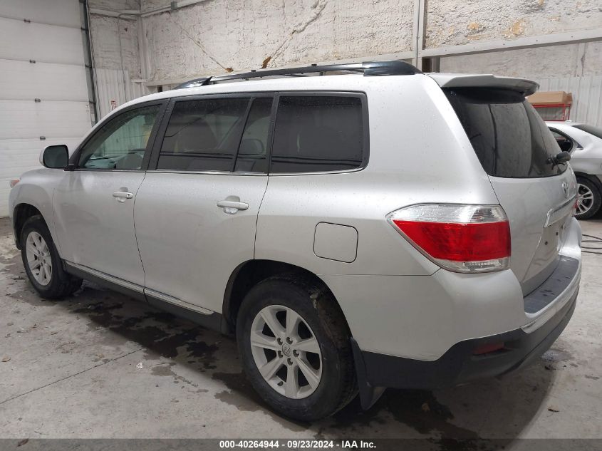 2012 Toyota Highlander Se VIN: 5TDBK3EH9CS146367 Lot: 40264944