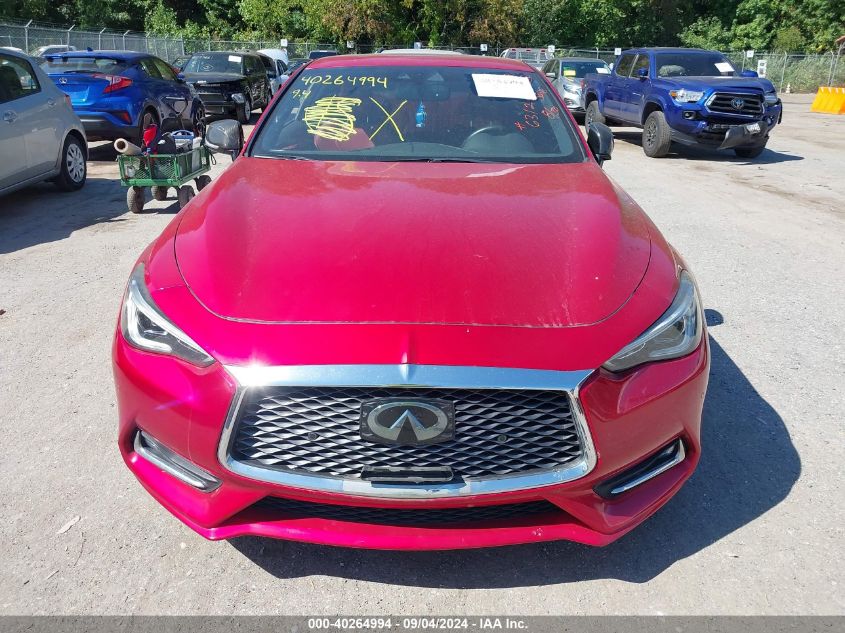 2018 Infiniti Q60 Red Sport 400 VIN: JN1FV7EL0JM631299 Lot: 40264994