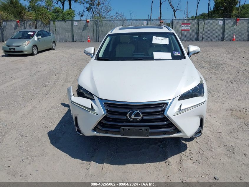 2015 Lexus Nx 200T VIN: JTJBARBZ5F2011026 Lot: 40265062