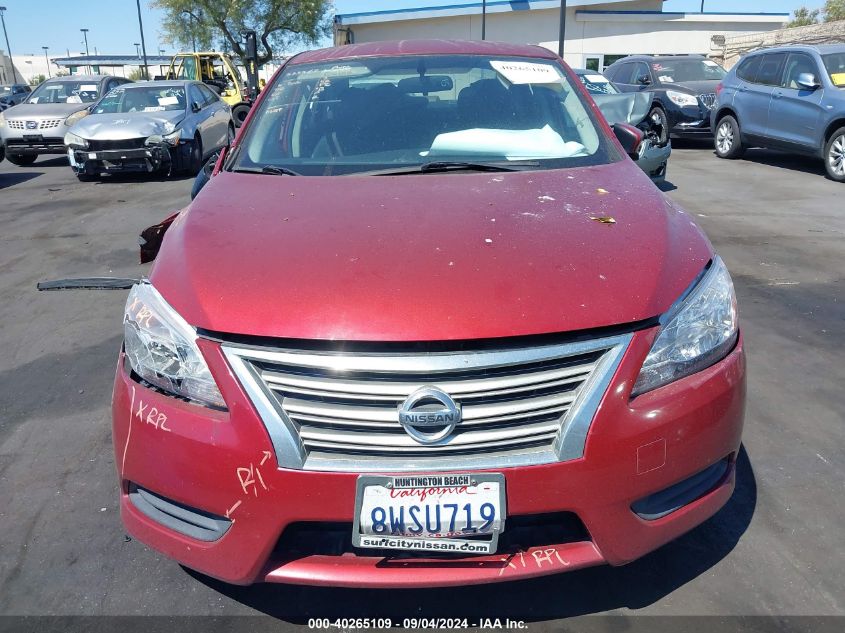 2015 Nissan Sentra Fe+ S/S/Sl/Sr/Sv VIN: 3N1AB7AP9FL653198 Lot: 40265109