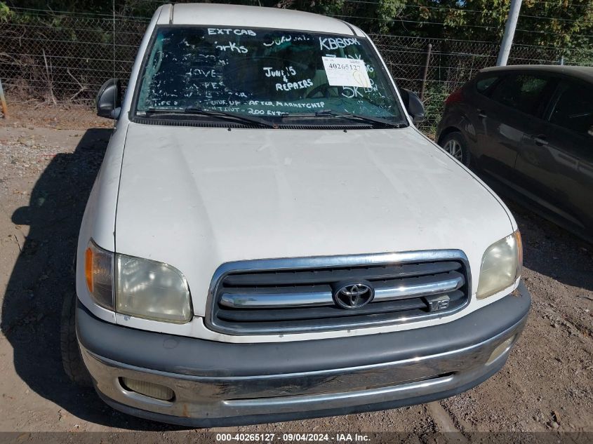 2000 Toyota Tundra Sr5 V8 VIN: 5TBBT4415YS003486 Lot: 40265127