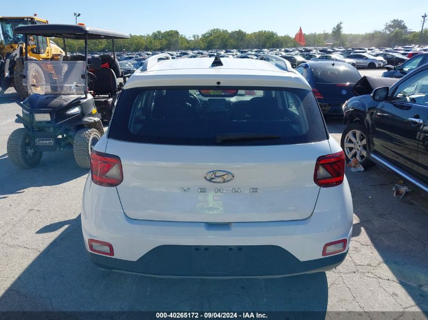 2022 Hyundai Venue Sel VIN: KMHRC8A36NU189495 Lot: 40265172