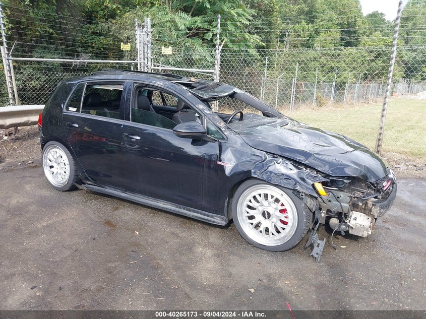 2016 VOLKSWAGEN GOLF GTI AUTOBAHN W/PERFORMANCE PACKAGE 4-DOOR - 3VW547AUXGM046394