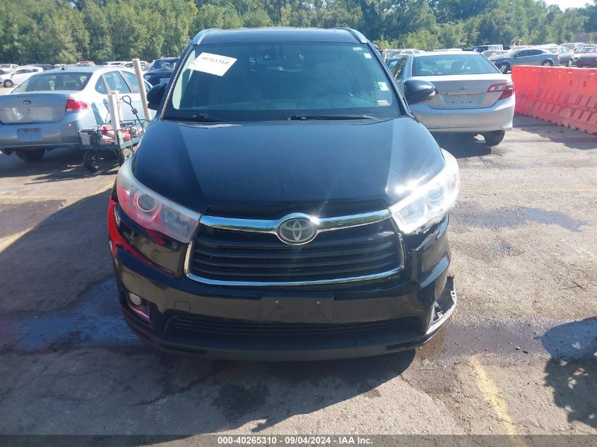 2015 TOYOTA HIGHLANDER LIMITED V6 - 5TDDKRFH4FS145724