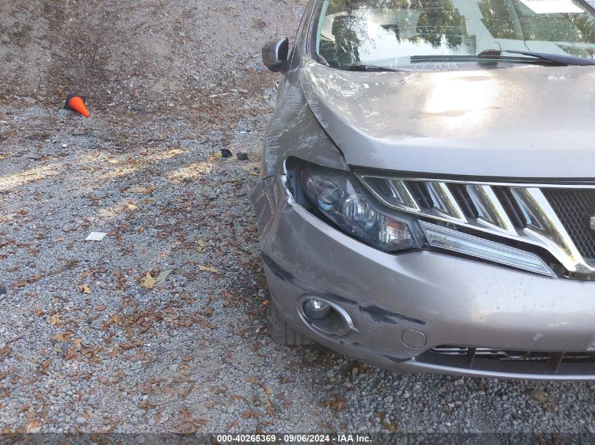 2010 Nissan Murano S/Sl/Le VIN: JN8AZ1MW7AW136823 Lot: 40265369