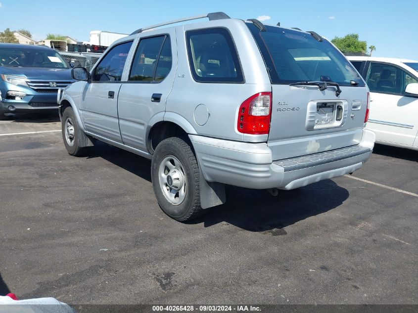 2000 Isuzu Rodeo Ls/Lse/S 3.2L VIN: 4S2CK58W5Y4305175 Lot: 40265428