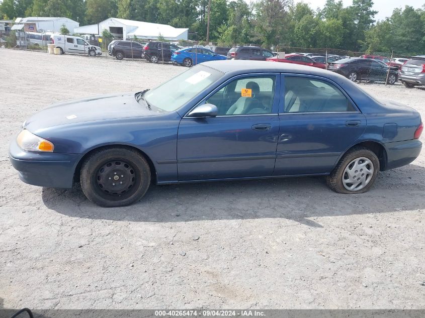 1YVGF22C415222717 2001 Mazda 626 Es/Lx