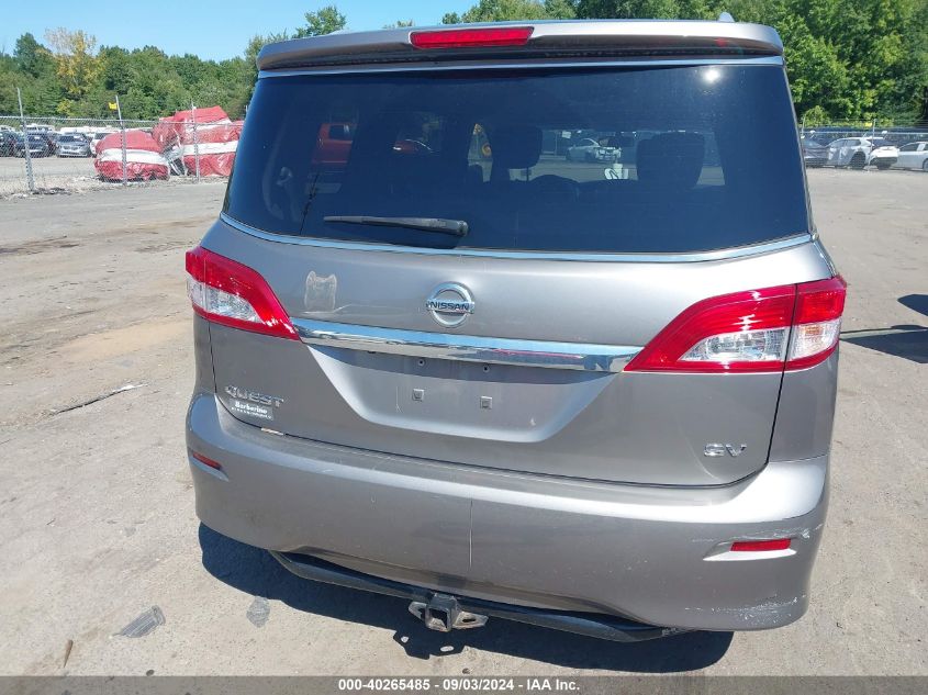 2013 Nissan Quest Sv VIN: JN8AE2KP1D9068843 Lot: 40265485