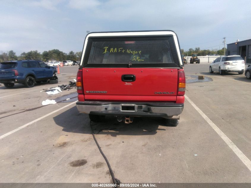 2001 Chevrolet Silverado K1500 VIN: 1GCEK19T81Z121052 Lot: 40265560