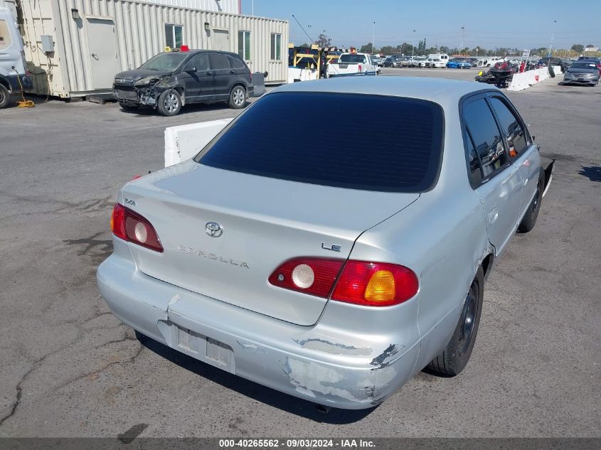 2001 Toyota Corolla Le VIN: 1NXBR12E61Z480029 Lot: 40265562