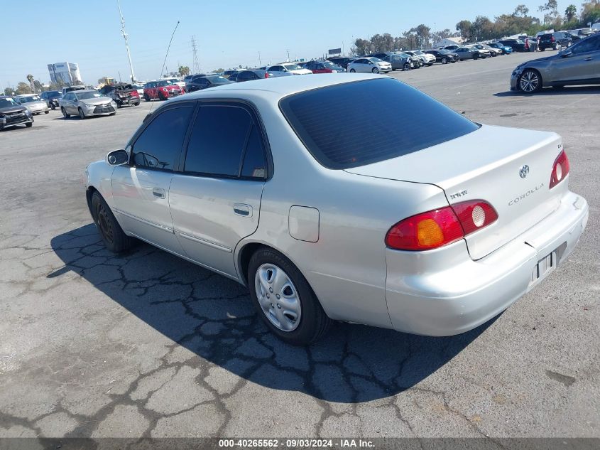 2001 Toyota Corolla Le VIN: 1NXBR12E61Z480029 Lot: 40265562