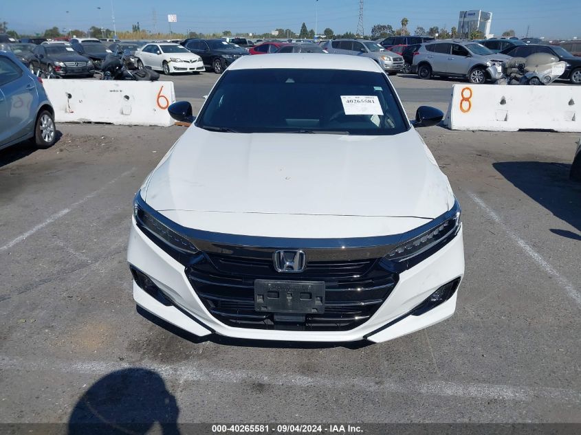 2022 Honda Accord Sport VIN: 1HGCV1F30NA046050 Lot: 40265581