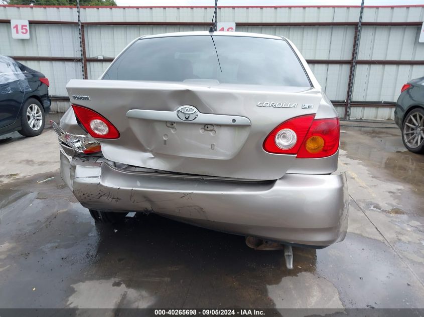 2003 Toyota Corolla Le VIN: 1NXBR32E43Z154891 Lot: 40265698