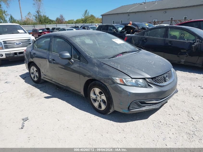 2013 Honda Civic Lx VIN: 2HGFB2F57DH565738 Lot: 40265772