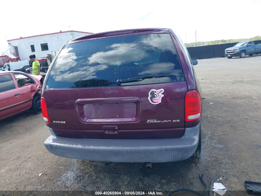 2000 Dodge Grand Caravan Se VIN: 1B4GP44R2YB528937 Lot: 40265904