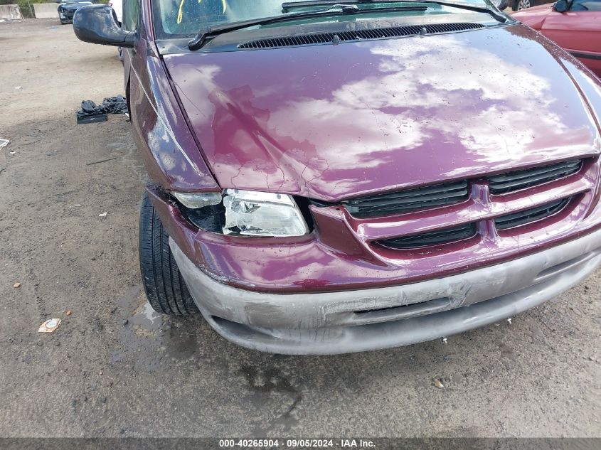 2000 Dodge Grand Caravan Se VIN: 1B4GP44R2YB528937 Lot: 40265904