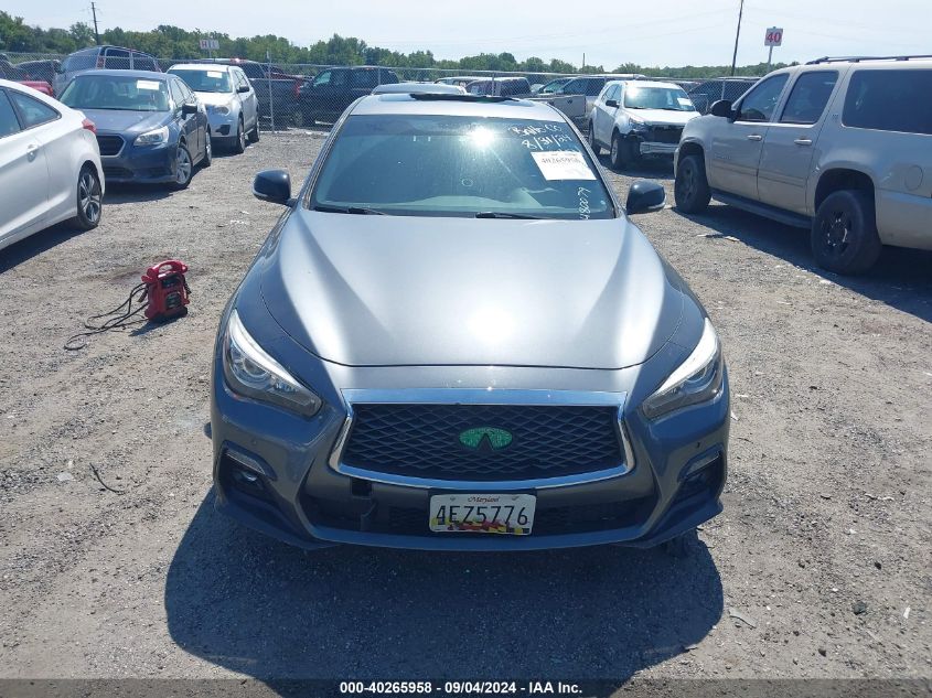 2018 Infiniti Q50 3.0T Red Sport 400 VIN: JN1FV7AR5JM480079 Lot: 40265958