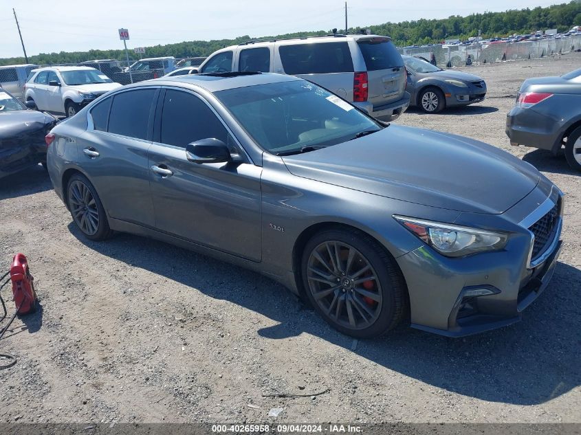 2018 Infiniti Q50 3.0T Red Sport 400 VIN: JN1FV7AR5JM480079 Lot: 40265958