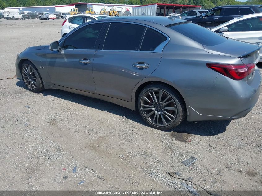 2018 Infiniti Q50 3.0T Red Sport 400 VIN: JN1FV7AR5JM480079 Lot: 40265958