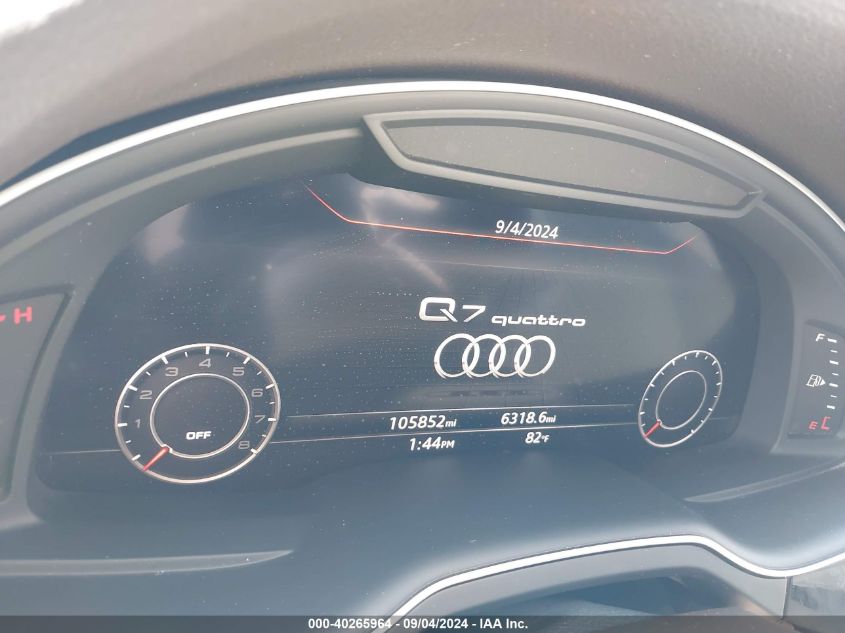 2018 Audi Q7 3.0T Premium VIN: WA1VAAF70JD001778 Lot: 40265964